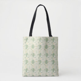 Boho Chic Tote in Sage Grönt - Trendig & funktion Tygkasse
