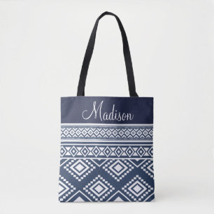 Boho Chic Tribal Mönster Monogrammed Tygkasse
