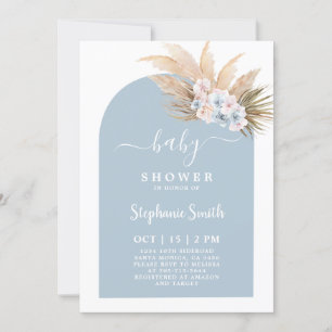 Boho Chic Tropical Baby Shower Boy-inbjudan Inbjudningar
