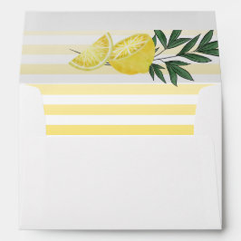 Boho- Chic Tropical Lemon med Returadress Enve