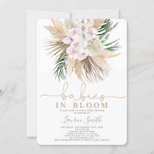 Boho chic Twillingar Baby Shower-inbjudan Inbjudningar