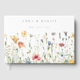 Boho Chic Wildflower Wedding Gästböcker
