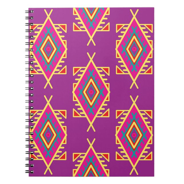 Boho-Chicen: Etniskt sjölöst ornament Anteckningsbok (Framsidan)