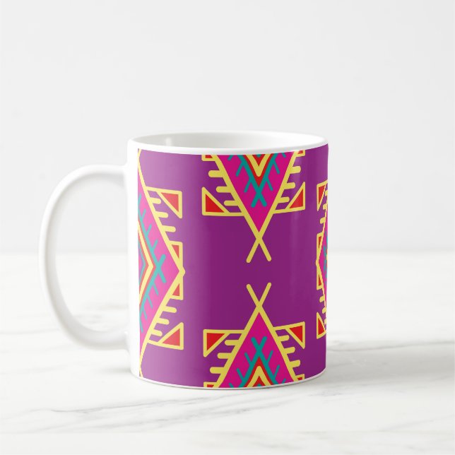 Boho-Chicen: Etniskt sjölöst ornament Kaffemugg (Vänster)