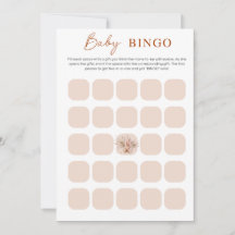 Boho-Chicen - minimalistiskt babyvykort