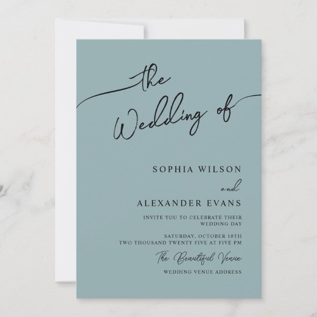 Boho-chicens bröllopsinbjudan, pastel färg. inbjudningar (Framsida)