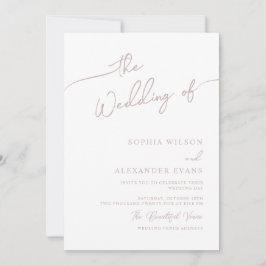 Boho-chicens bröllopsinbjudan, pastel färg. inbjudningar