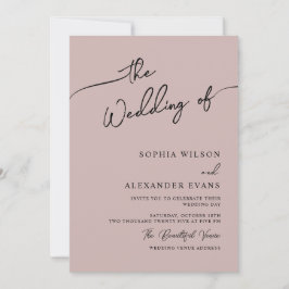 Boho-chicens bröllopsinbjudan, pastel färg. inbjudningar