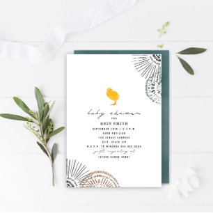 Boho Chick Baby Shower-inbjudan Inbjudningar
