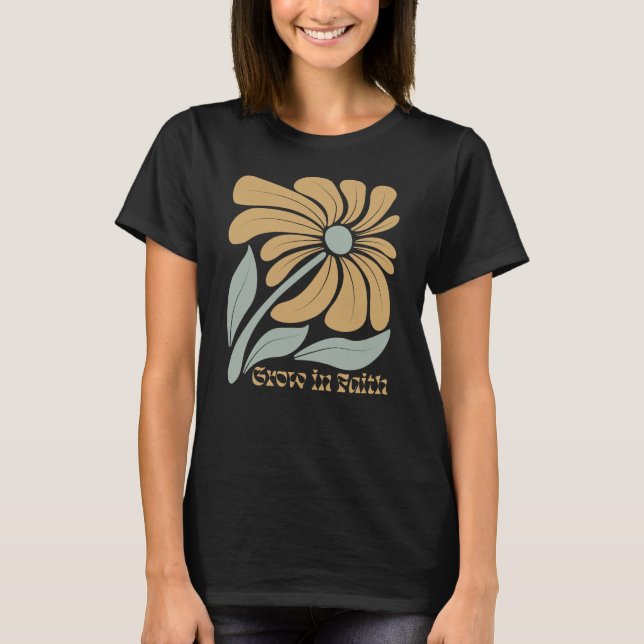 Boho Christian Faith inspirational T Shirt (Framsida)