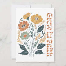 Boho Christian inspirational Grow in Faith