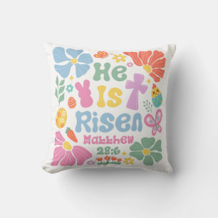 Boho Christian Påsk Han är Risen Kudde