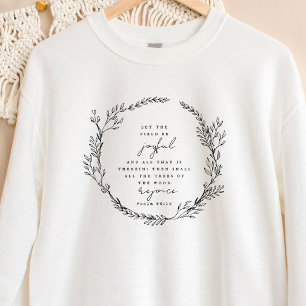 Boho Christian Sweatshirt Bible Verse Wildblommor T Shirt