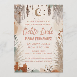 Boho Cielito Lindo Barnkalas Inbjudningar