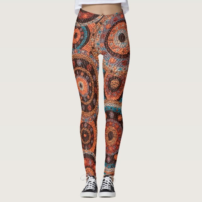 Boho Circles Leggings (Framsida)