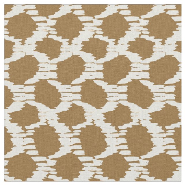 Boho cirklar jordnära toner modern minimalistisk tyg (Närbild)