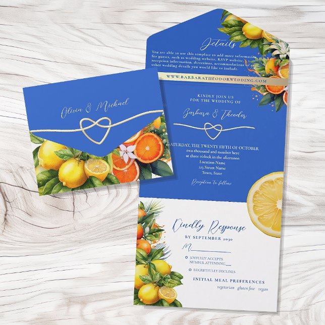 Boho Citrus Citron Apelsin Bröllop (Skapare uppladdad)
