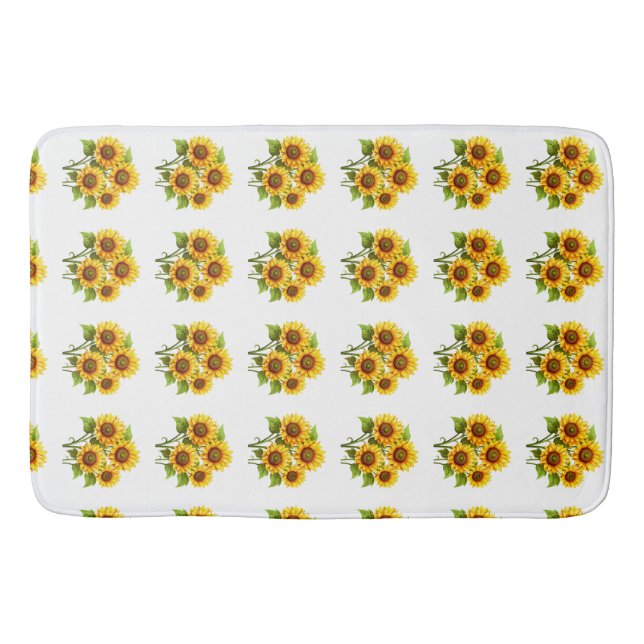 Boho Classic Cute Rustic Mordern-solros Badrumsmatta (Framsidan)