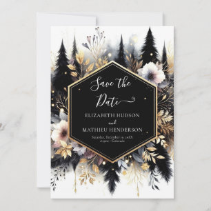 Boho Classic Enchanted Forest Weddin Spara Datumet