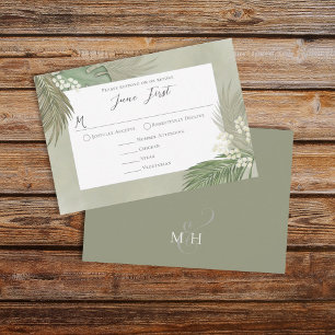Boho Classic Meal Choice Handflatan Löv Foliage OSA Kort