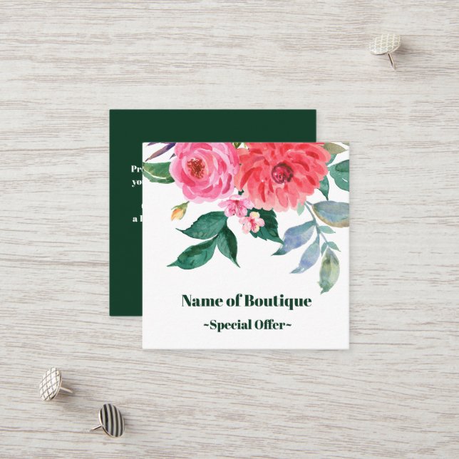 Boho Classy Vår bloom Boutique Discount Coupon Rabattkort (Fram/Back In Situ)