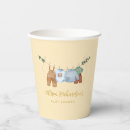 Boho Clothesline Boy Pastel gult Papprare kopp