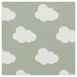 Boho Clouds Sky Simple Gender Neutral Kids Sage Tyg