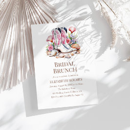 Boho Coastal Cowgirl Möhippa Brunch-inbjudan Inbjudningar