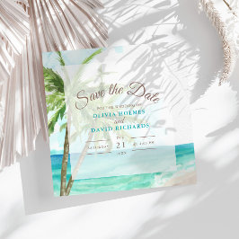 Boho Coastal Seaside Beach Wedding Spara datumet