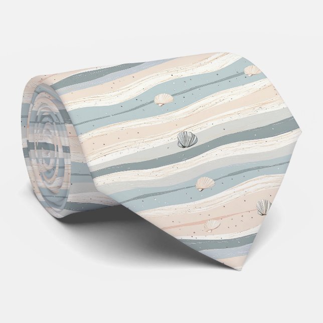 Boho Coastal Snäckvåg Mönster Slips (Rullad)