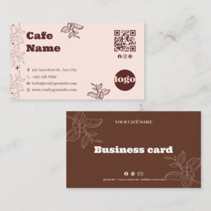 Boho Coffee Café Företagskort Visitkort