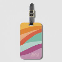 Boho Colorful Abstrakt Retro Namn