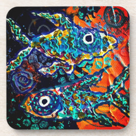 Boho Colorful Fish Coaster set Underlägg