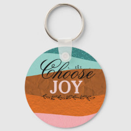 Boho Colorful inspirational, Positive Quote Keycha Nyckelring