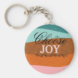 Boho Colorful inspirational, Positive Quote Keycha Nyckelring