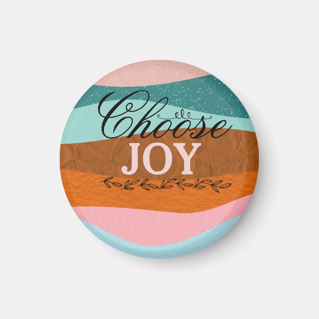 Boho Colorful inspirational, Positive Quote Magnet (Framsidan)