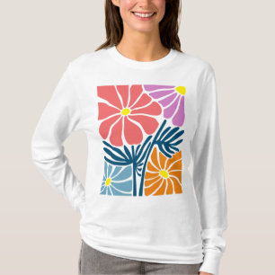 Boho Colorful Lövs and Flowers T-Shirt Design