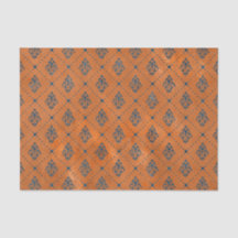 Boho Copper Blue Graphic Art Deco