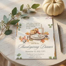 Boho Cottagecore Akvarell Pumpa Thanksgiving