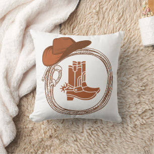 Boho Cowboy Boots Western Kudde