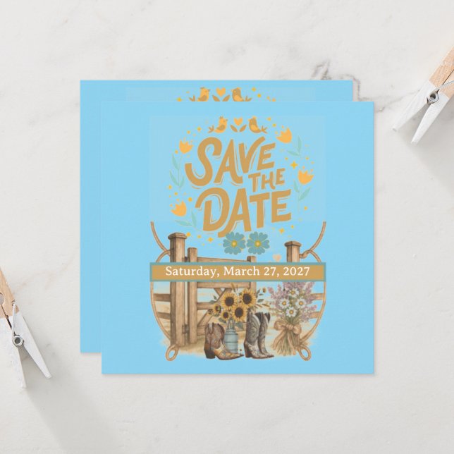 Boho Cowboyspara datumet (Fram/Back In Situ)