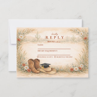 Boho Cowgirl Graduation Party OSA Kort