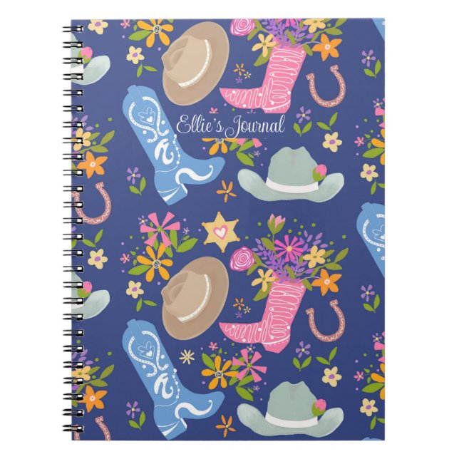 Boho Cowgirl Journal Anteckningsbok (Framsidan)