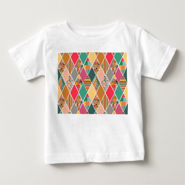 Boho Crazy Quilt T Shirt (Framsida)