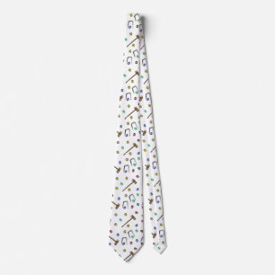 Boho Croquet Mönster Hand-Drawn Whimsical Vintage Slips