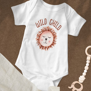 Boho Cute Lejon Wild Child Baby T Shirt