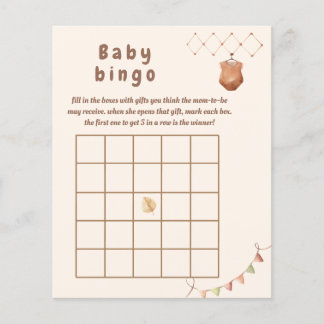 Boho-daghemmet Baby bingo-spel.