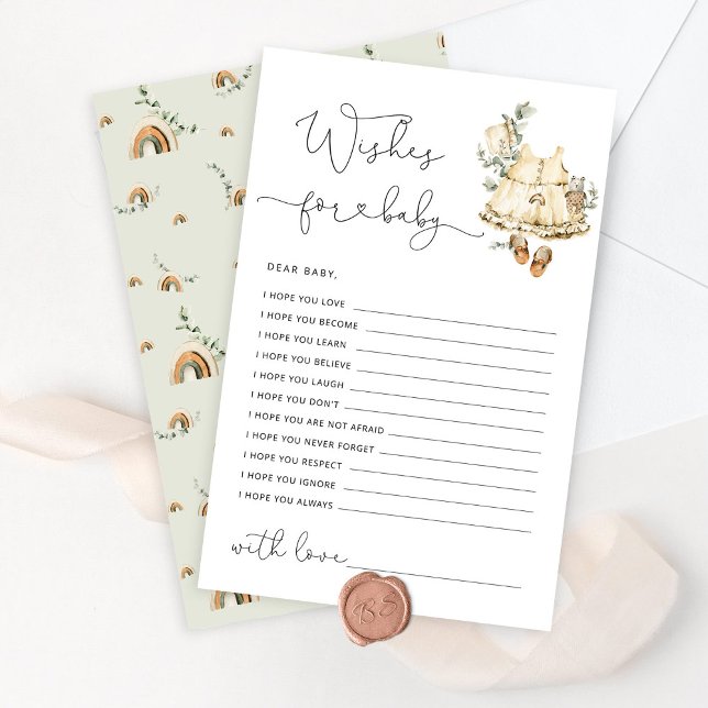 Boho-daghemmet flicka dusch önskemål för baby (Skapare uppladdad)