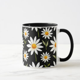 Boho Daisy Blommigt-minimalist Vår Bloom Aestheti Mugg