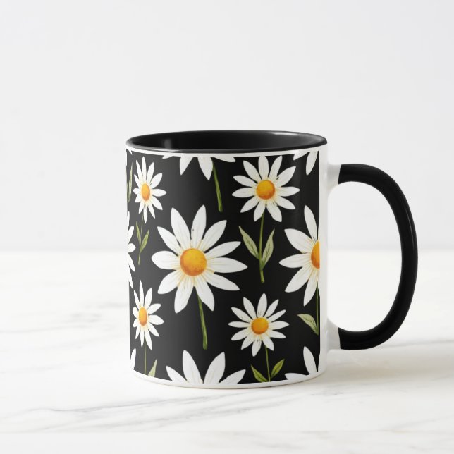 Boho Daisy Blommigt-minimalist Vår Bloom Aestheti Mugg (Höger)